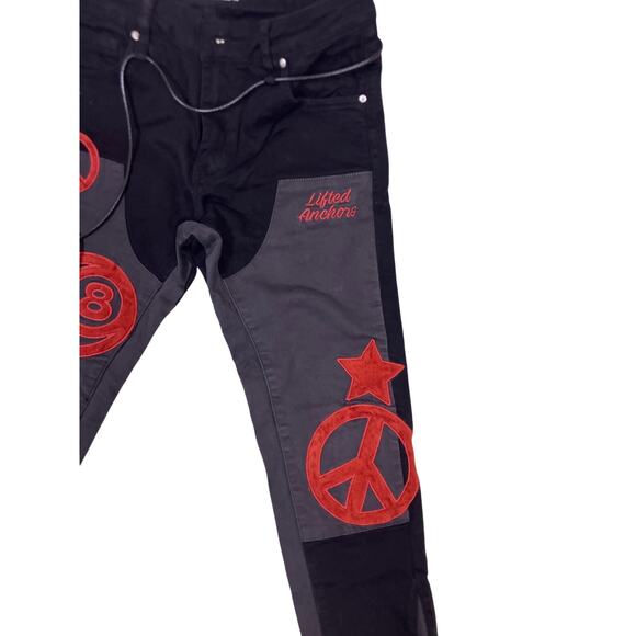 NWT Lifted Anchors Boutique Black Jeans Women’s Size 30 Grunge Emo Streetwear - Picture 3 of 7